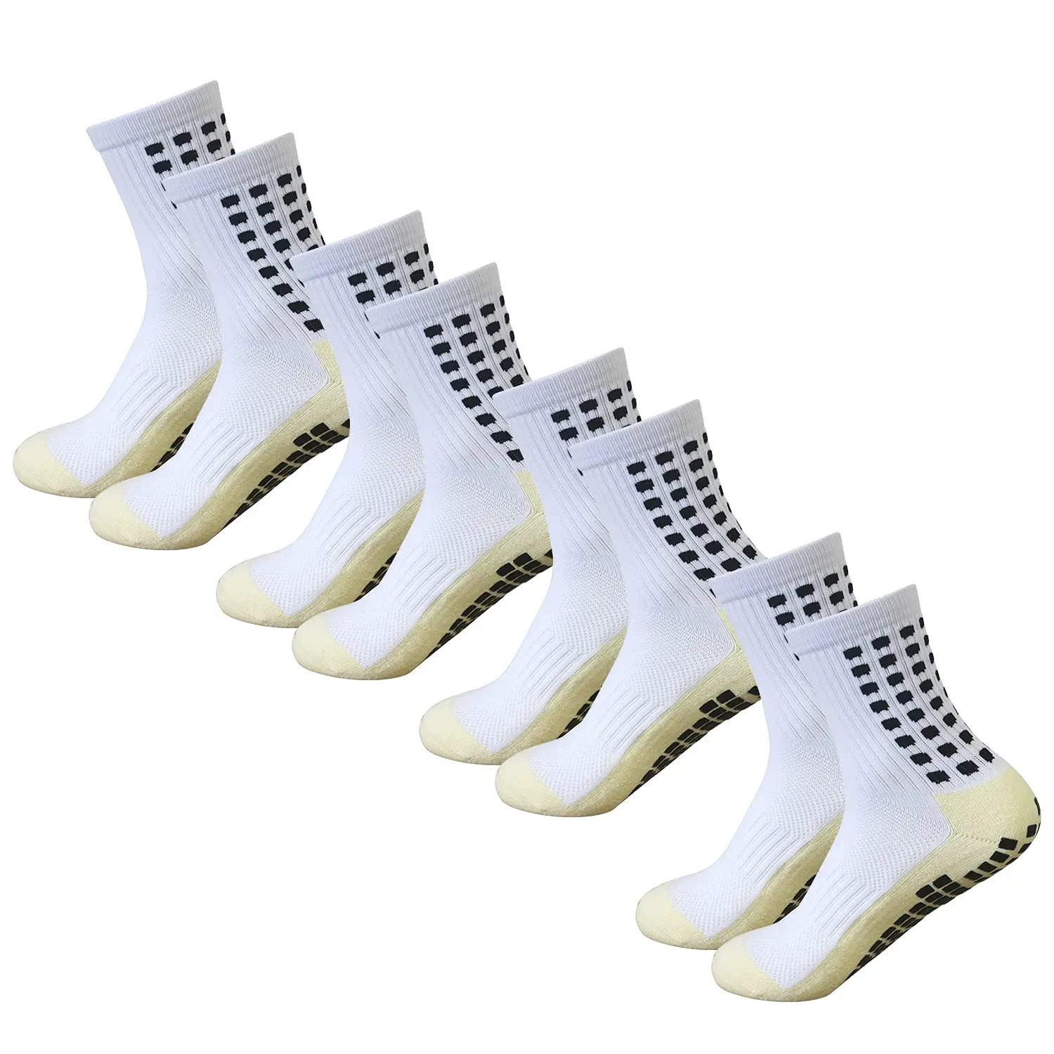 Men's Soccer Socks with Anti Slip Non Slip Grip Pads for Football Basketball Sports Grip Socks