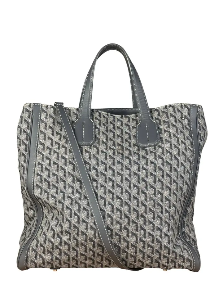 Pre-owned NA Tote Bags Goyard Grey Canvas Voltaire 2Way Tote