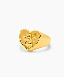 Anelia Angel Heart Ring | Waterproof, Sweat-proof, Non-Tarnishing, Hypoallergenic Jewelry