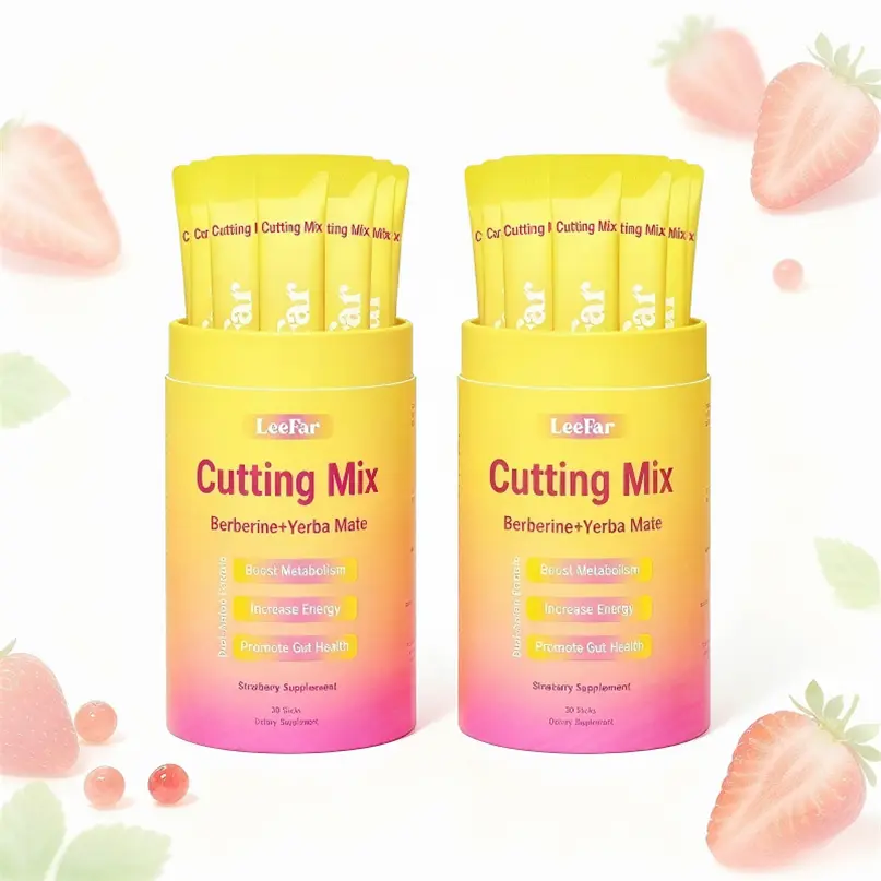 2 Piece Cutting Support Drink Mix, Strawberry Açaí Flavor with 30 Servings
