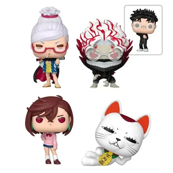 Funko Pop! DanDaDan (Okarun, Turbo Granny, Seiko Ayase, Momo Ayase Vinyl Figures)