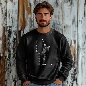 Legendary Swing Crewneck, Tiger Holiday Pullover, Tiger Playing Golf Sweatshirt, Fall Sweatshirt