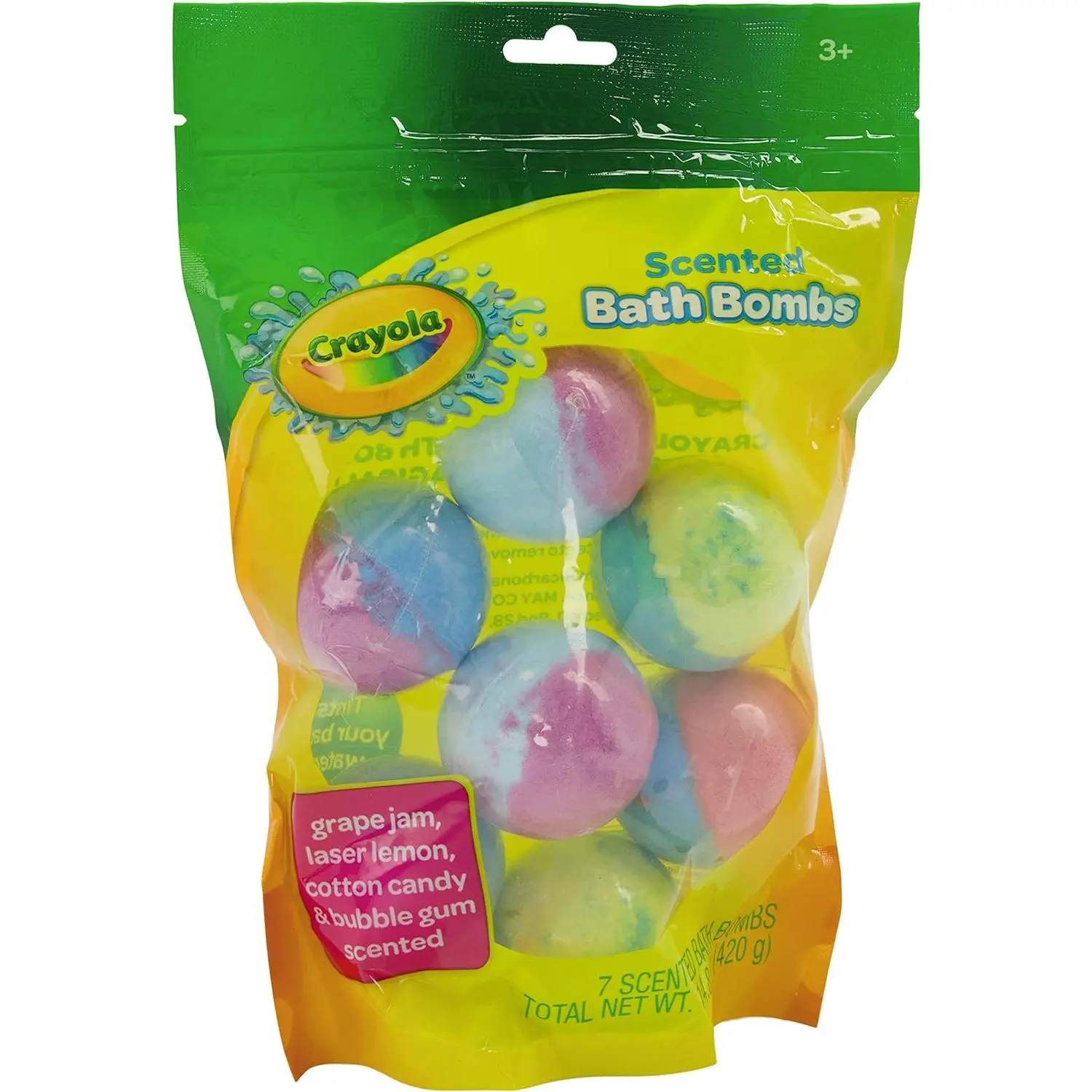 Crayola Colorful Scented Bath Bombs 7Ct