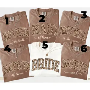 Comfort Colors Custom Bachelorette Shirts, Bride Shirt, Leopard Bridal Party Shirts, Maid Of Honor Tee, Bridesmaid Proposal Gift, Future Mrs