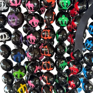 da Hawaiian Store Kukui Nut Lei Necklace – Hawaiian Honu Sea Turtle Design