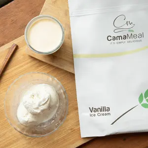CamaMeal Vanilla Ice Cream Protein Powder - Rich Flavor for Baking & Smoothies - Nutritional Boost