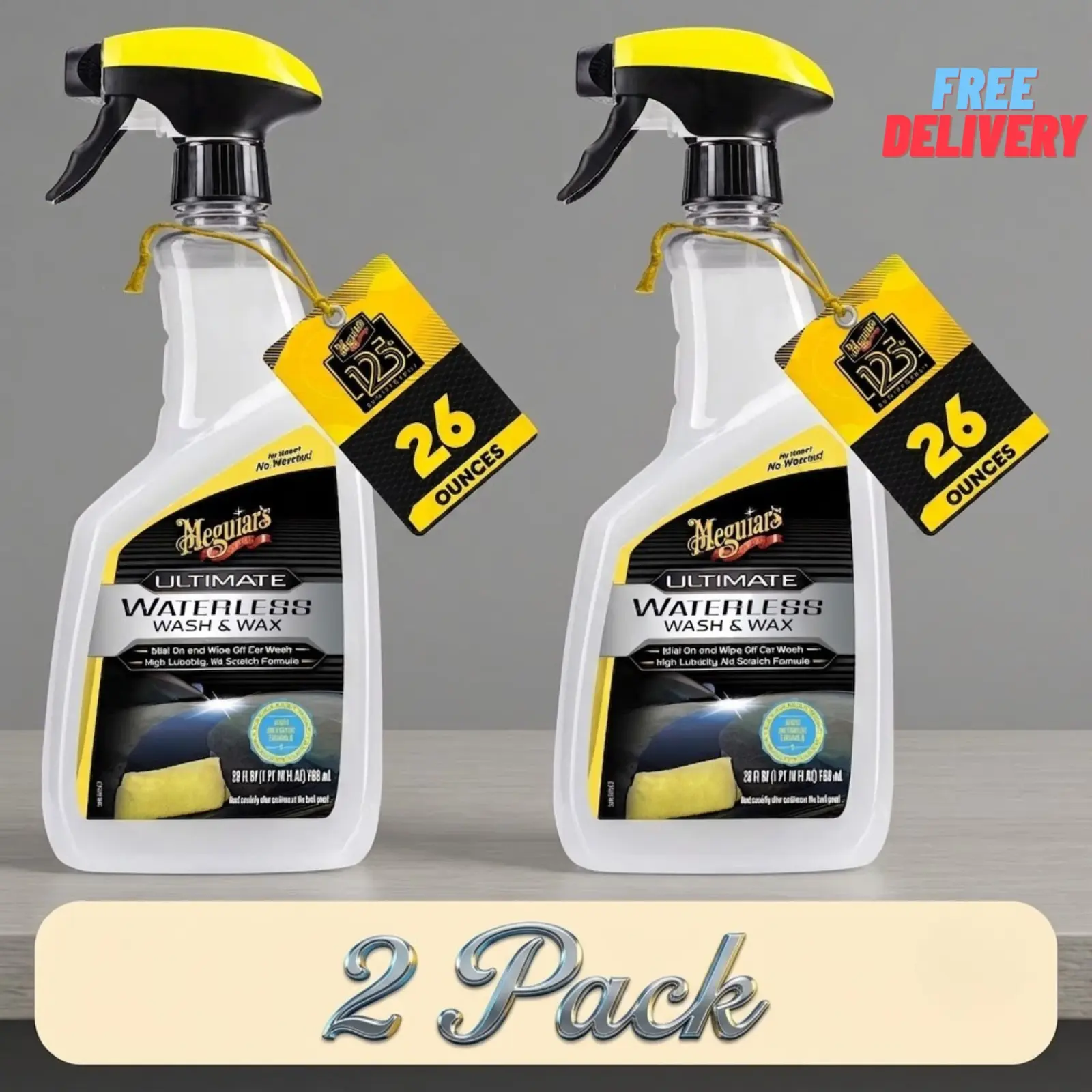 Meguiar's Ultimate Waterless Wash & Wax (2-Pack) | 26 oz Each