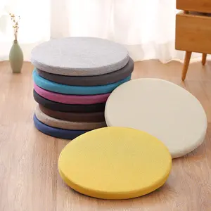 Small Round Sponge Cushion Pad, Anti-Slip Window Seat Mat, Washable Floor Pillow, Dining Chair Cushion, Meditation Cushion for Home Decor