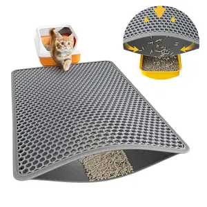 Ultra-Large Cat Litter Mat (29.6"x21.7") - Double Layer Trapping, Waterproof, Urine-Resistant, Non-Slip, Scatter Control, Easy to Clean Pet Litter Mat