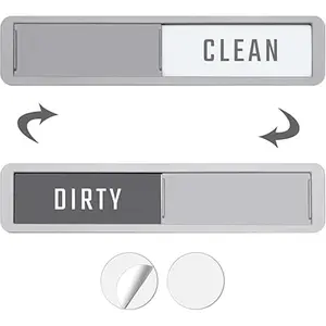 Dishwasher Magnet Clean Dirty Sign,Premium Zinc Alloy Clean Dirty Magnet for Dishwasher,Slide Non-Scratching Strong Magnet Sign for Dishwasher/Washing Machine/Microwave