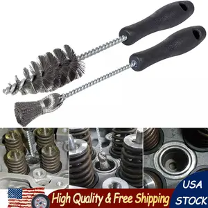 Cylinder Injector Sleeve Cup/Seat/Bore Cleaning Brush Kit For CAT/Ford 7.3L 6.0L