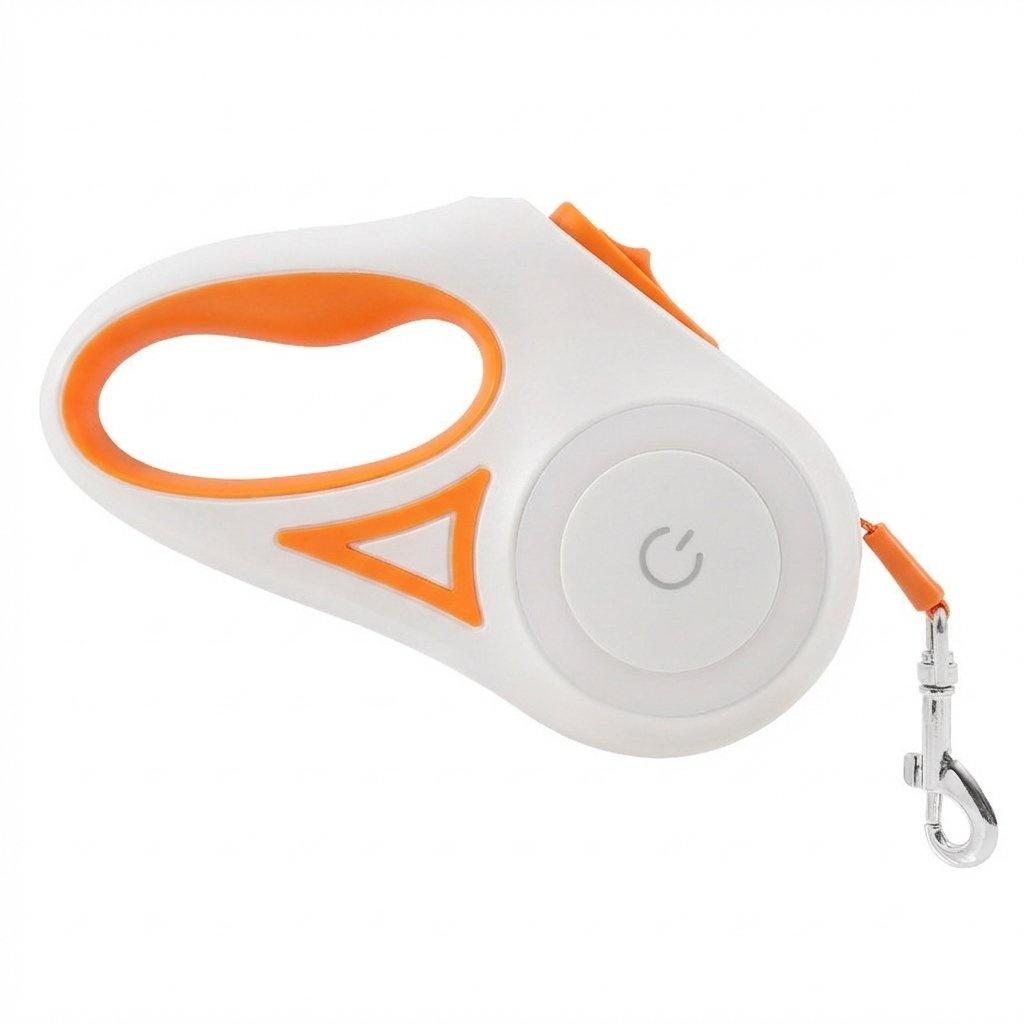 Pawzseek  LED Retractable Dog Leash for Night Walking,Walking Your Dog at Night Feels Different With This,This Glowing Dog Leash Is a Game Changer