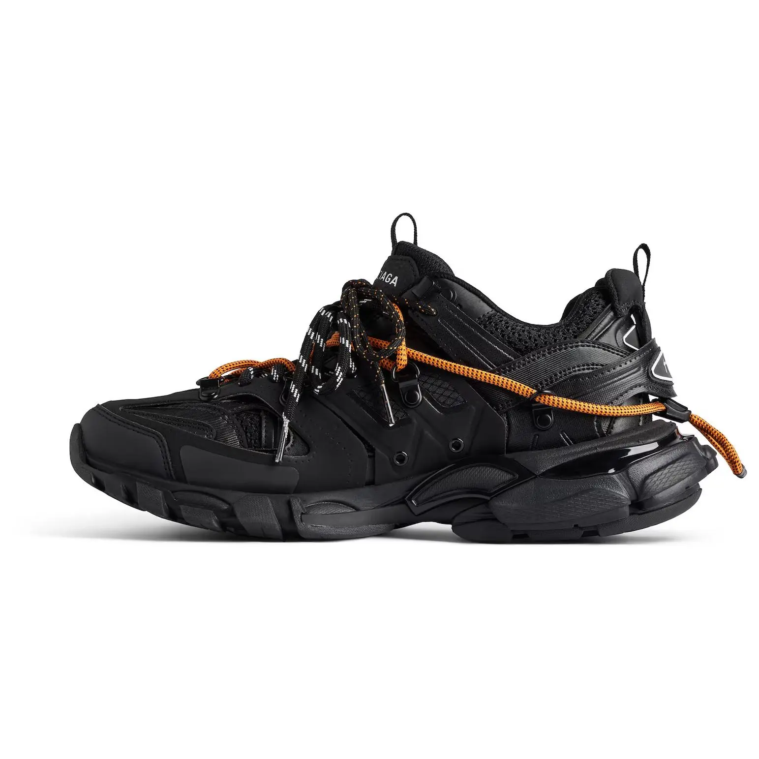 Men's Balenciaga Track Trail Low-Top Lace-Up Closed Casual Sneakers - Black Trending, House White Official Walking Shoes, Footwear Trainer (Maison Mihara)