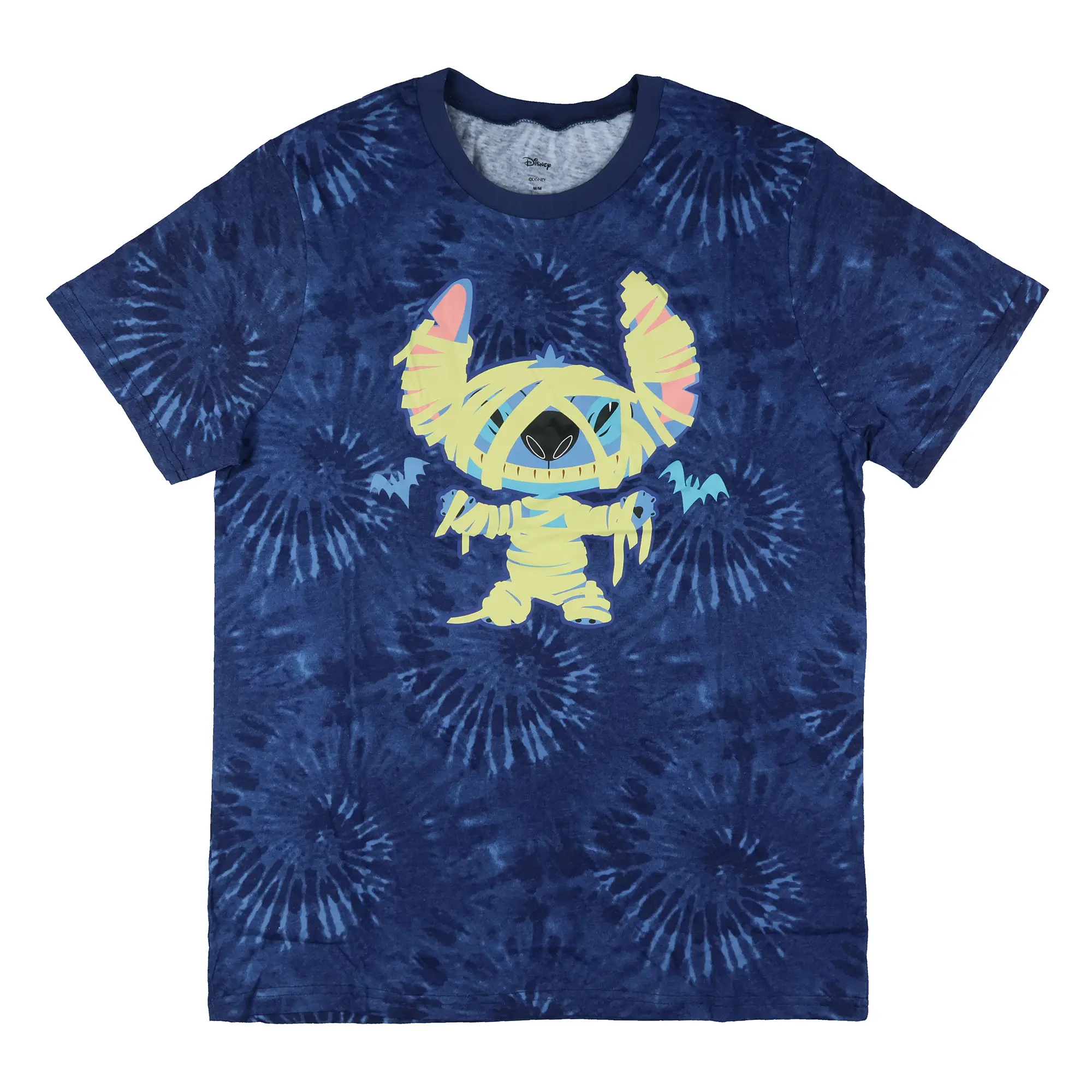 Disney Lilo and Stitch T-Shirt Men's Stitch Mummy Tie-Dye Short Sleeve Shirt