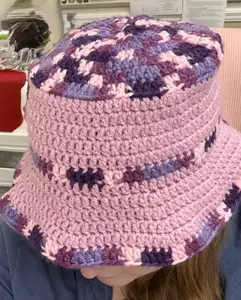 Handmade Crochet Bucket Hat - Size: Women's Medium