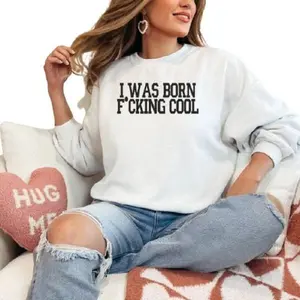 I Was Born Cool T-shirt - Ariana Madix Vanderpump Rules Gift Shirt - Crew Neck, Team Ariana Pullover For Bravo Party Sweater Cotton Fit