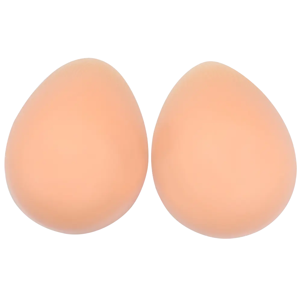 NORFULL Breast Forms, 1 Pair Pure Silicone Realistic Teardrop Sticky Bra Pads for Mastectomy Prosthesis & Enhancer Inserts, Bra Inserts Padding, Silicone Bra Inserts & Padding