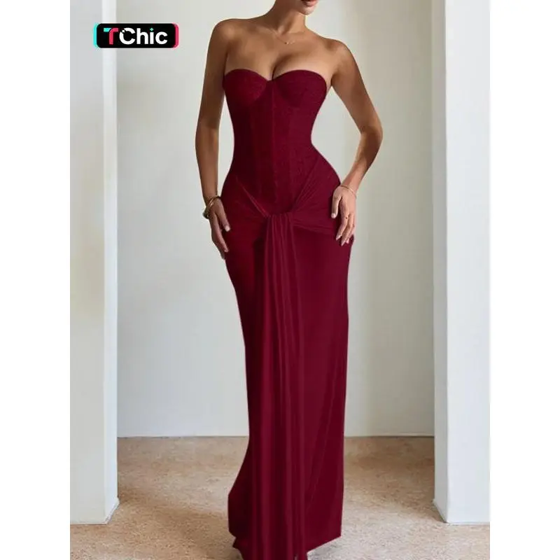 navy strapless prom dress - TikTok Shop