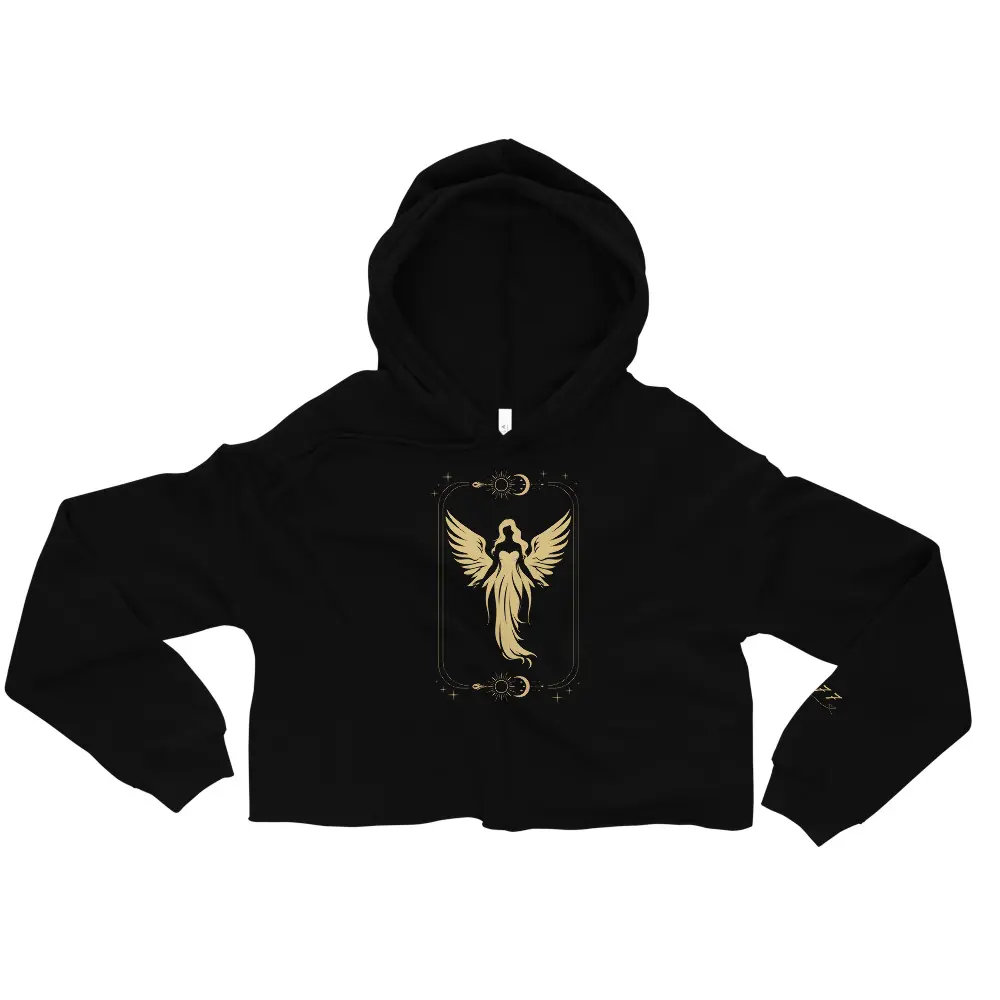 Women's Luminous Glo Guardian 777 Crop Hoodie - Fleece Material Cotton
