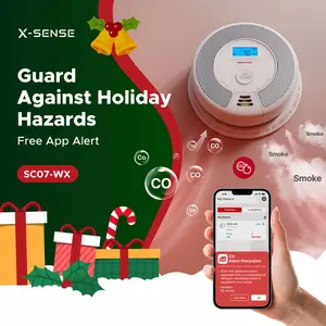 Battery Powered Smart Smoke&CO Monitor Combination Detector, X-Sense SC07-WX
