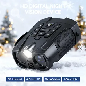 AuroraHaven 4K Night Vision Goggles – Binoculars with 4'' HD Screen, 5000mAh Battery, 32GB Storage, for Hunting, Camping, Security & Farm Patrol, Great Gift for Men