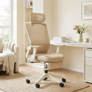 Space-Saving Ergonomic Office Chair | WELAX S4 Foldable Desk Chair for Small Spaces, High-Back Executive Seating with Lumbar Support, Spine-Fit Design, Folds to Save Room for Home Office.