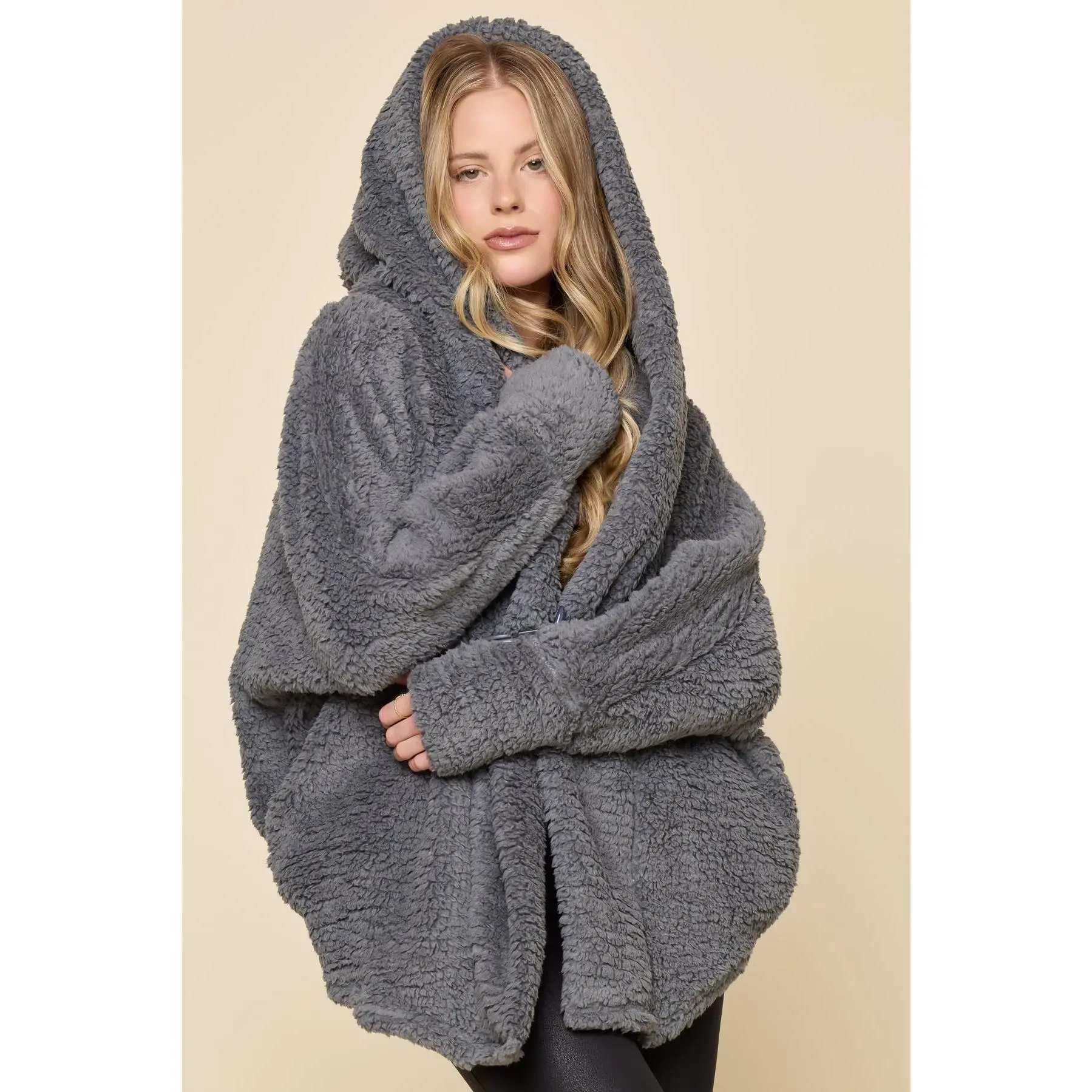 Cocoon Coat - Cool Grey