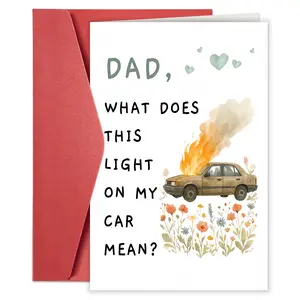 1pc for Dad Birthday Card, Funny Happy Birthday Greeting Card, Ideal Gift for Birthday Any Occasion, Ideal Gift for Friend, Brother, Dad, Uncle, Nephew