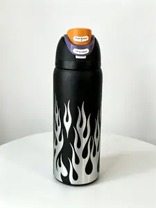 Owala 32oz 24hr Cold Flame Water Bottle - Stylish Leakproof Travel Tumbler with Matte Finish Reusable Design for Everyday Use & Portable Drinkware - Cup