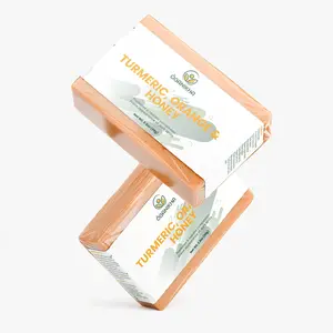 Natural & Organic Turmeric, Orange & Honey Soap Bar – Cold Process Skincare for Glowing Skin
