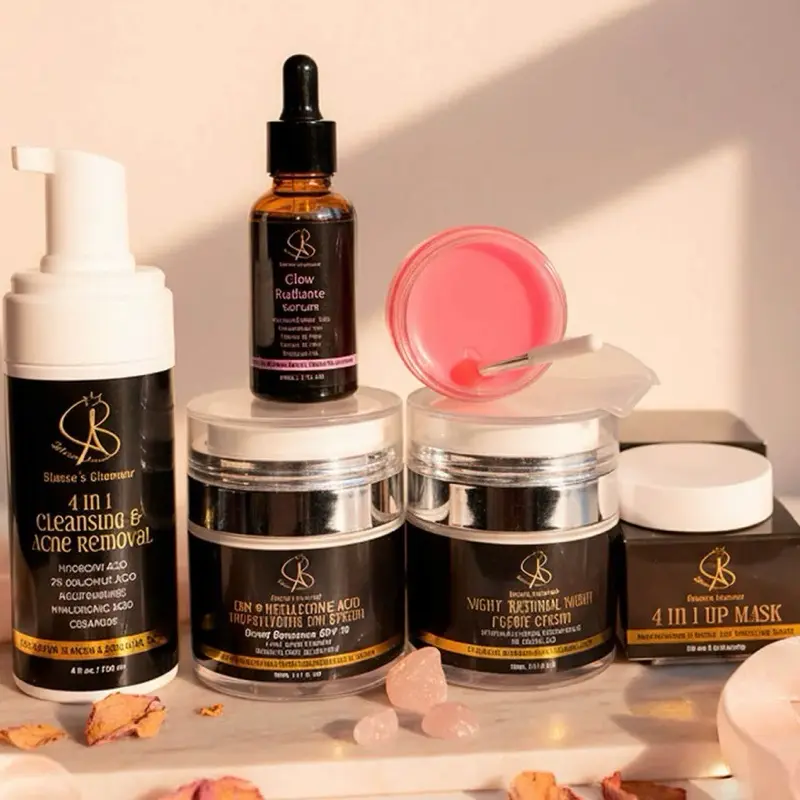 Basic Skincare Kit, Daily Facial Care Set for All Skin Types