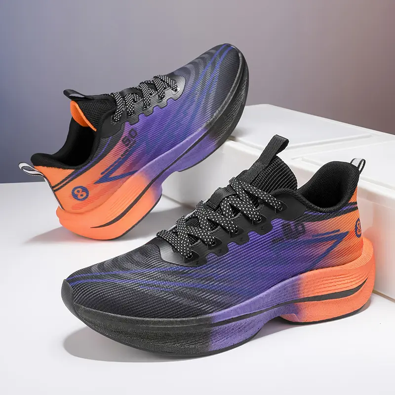 Men's Athletic Shoes, Durable Low Top Sneakers with Breathable Fabric, Shock Absorption, and Anti-Slip Soles for Running & Everyday Wear, Casual, Fashionable, Sporty Chic, All Seasons, Laces, Flexible, Male