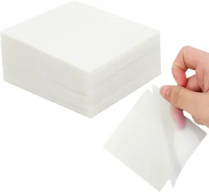 6Pack Transparent Sticky Notes, Clear, 3’’ x 3’’ Translucent, Waterproof See Through, 300 Sheets