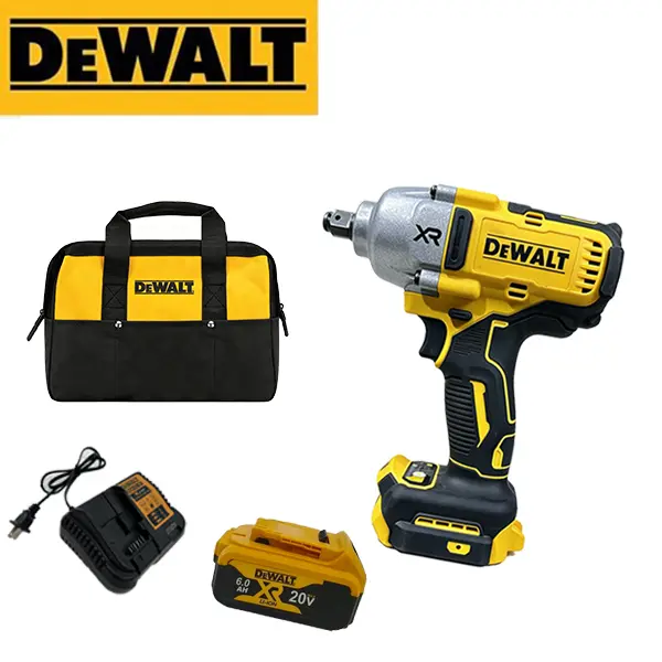 DEWALT 900N Compact Cordless Brushless Motor Impact Wrench, 1/2" Drive High Torque Power Tool with Batteries, Durable for Auto Repair, Scaffolding Anchor Bolts Tasks, Home Garage Use (Family Retail Packaging)