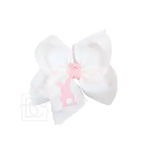 Embroidered Bunny Bow - Beyond Creations