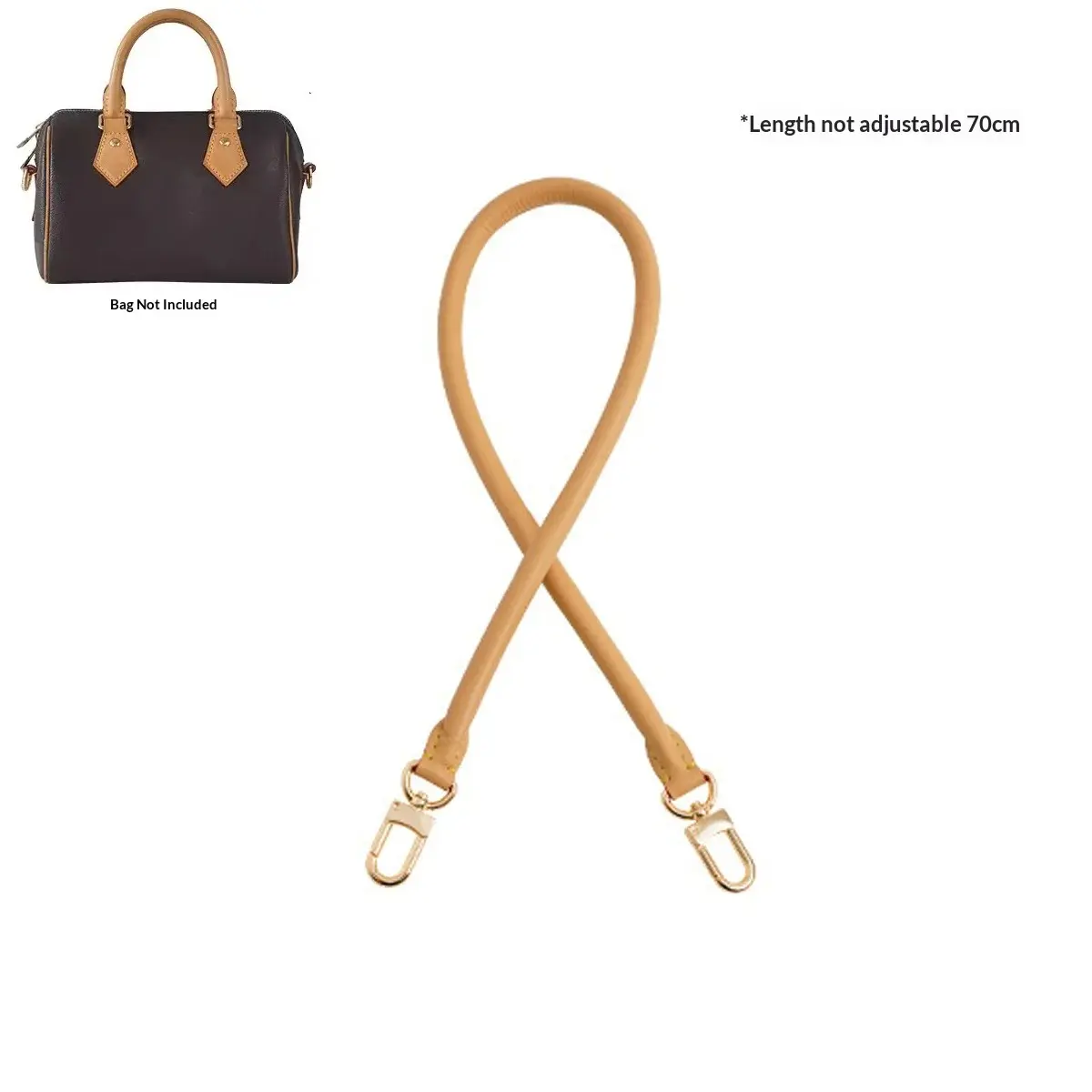 Genuine Vachetta Leather Bag Strap for LV Speedy 20 25 30 Shoulder Straps Long Bags Belts Replacement bag Accessories