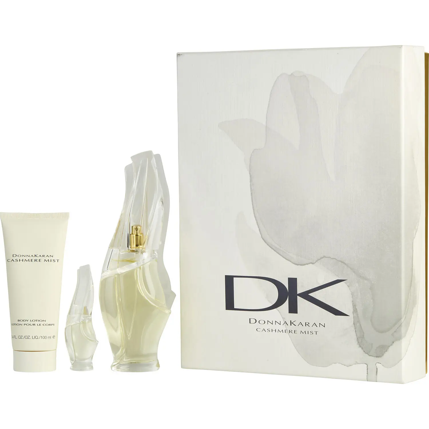 Cashmere Mist Set-Eau De Parfum Spray 3.4 Oz & Body Lotion 3.4 Oz & Eau De Parfum 0.15 Oz Mini For Women