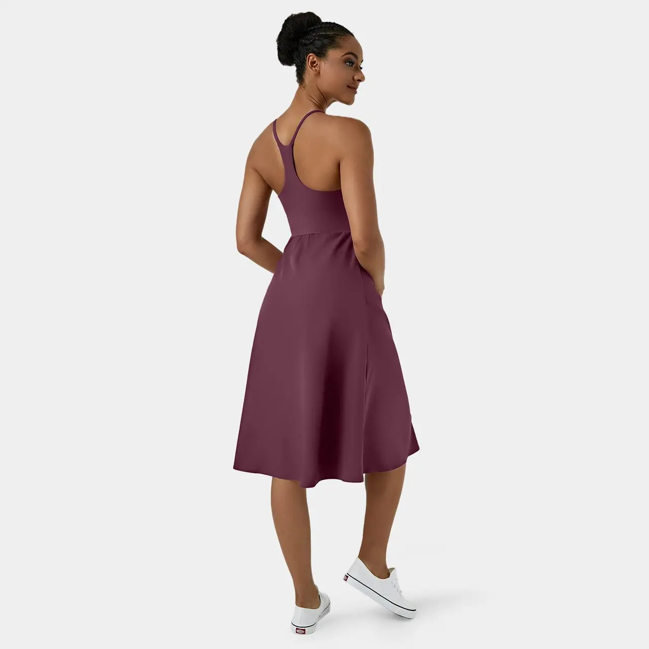 Halara Everyday Midi Chill Dress-La Land