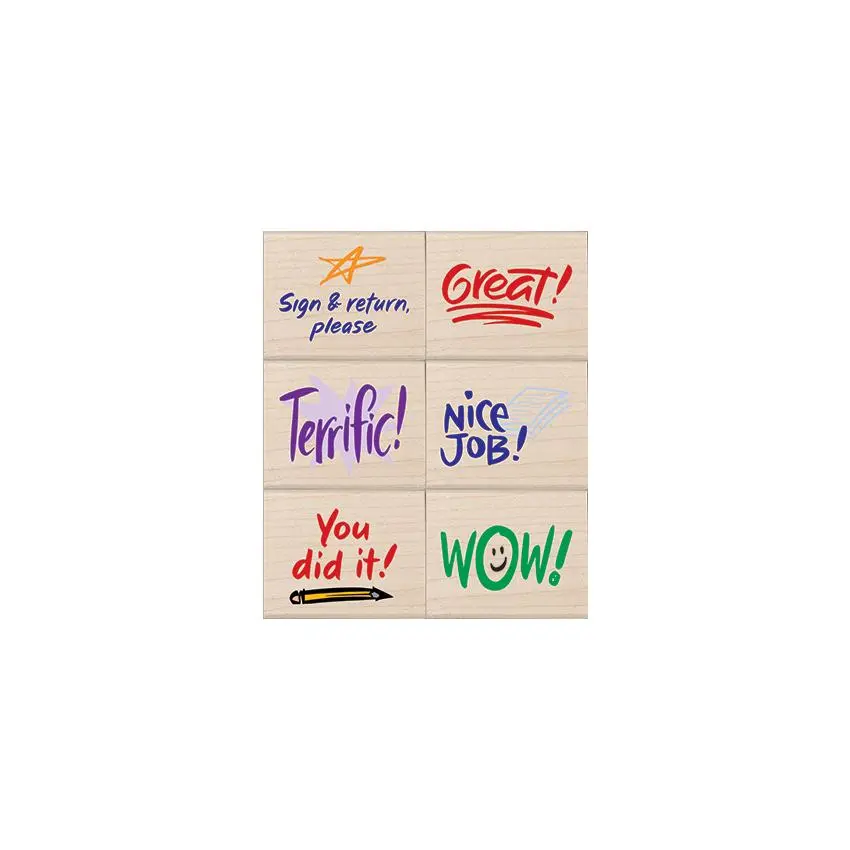 Stamps of Approval Woodblock Stamp Set