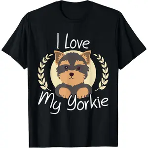 I Love My Yorkshire Terrier Dog T Shirt
