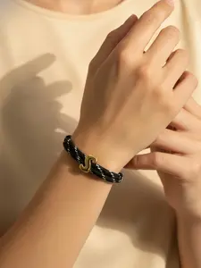 Dopamine Colorful Rope 26 Letter Bracelet, Handwoven Wristband for Men and Women, Unisex Fashion Accessory, Unique Gift Idea