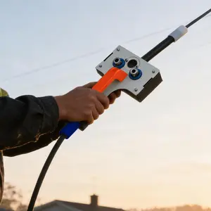 Electrician Wall Wiring Machine, Brushless Automatic Cable Threading Device with Stepless Speed, Wire Puller for Hidden Pipe, Forward/Reverse Function for Hydroelectric Wiring Projects Diy Tools Tool Kit