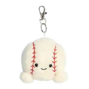 Palm Pals Adorable Slugger Baseball White Soft Plush Collectable Stuffed Animal
