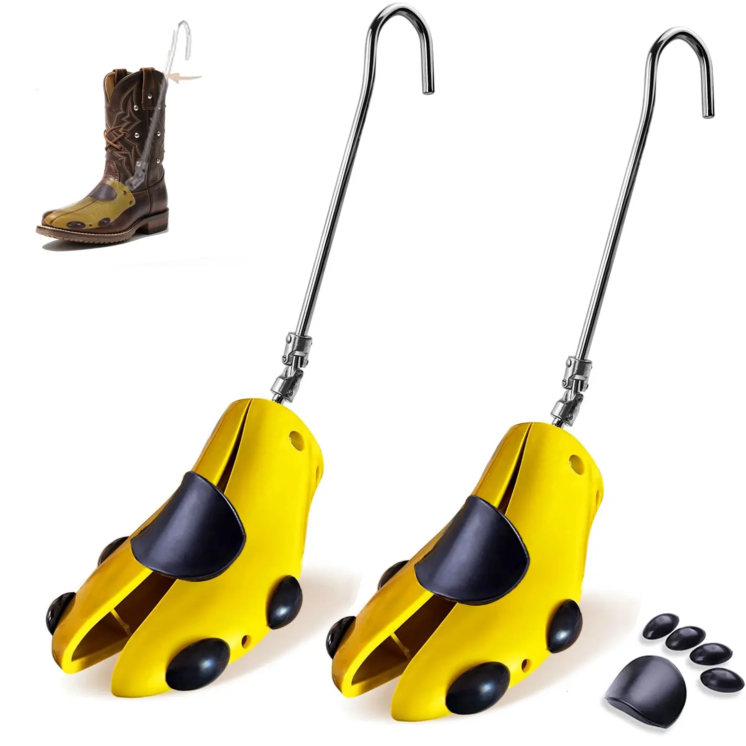 Boot and Shoe Stretcher for Men & Women, 2-Way Shoe Tree Expander for Wide Fit, Effective Width & Instep Widener with Bunion Plugs, Shoes