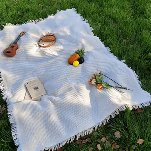 Bohemian style blanket -picnic blanket, Outdoor picnic blanket, camping blanket, sofa blanket, nap blanket, air conditioning blanket, beach mat, tapestry, thick and soft, non fading and non pilling, can be used for home decoration, Travel Accessory