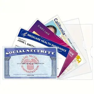 1 Pack Social Security Card Protector Sleeves, UltraClear & Durable 31Mil Waterproof SSN/NewMedicare/Credit Card Holder, SoftID/Debit/Credit/Business Card Holder