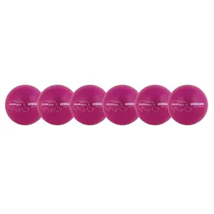 212 MAIN Neon Purple Rhino Skin Dodgeball Set - 6 Pack, 6.3 in., Foam Core, Indoor/Outdoor, Low Bounce Sports & Outdoor Balance Training Equipment