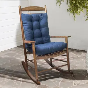 Two-piece Set of Outdoor Garden Solid Color Cushions Home Lounge Chair Cushions Rocking Terrace Chair Cushions Rattan Chair Seat Cushions