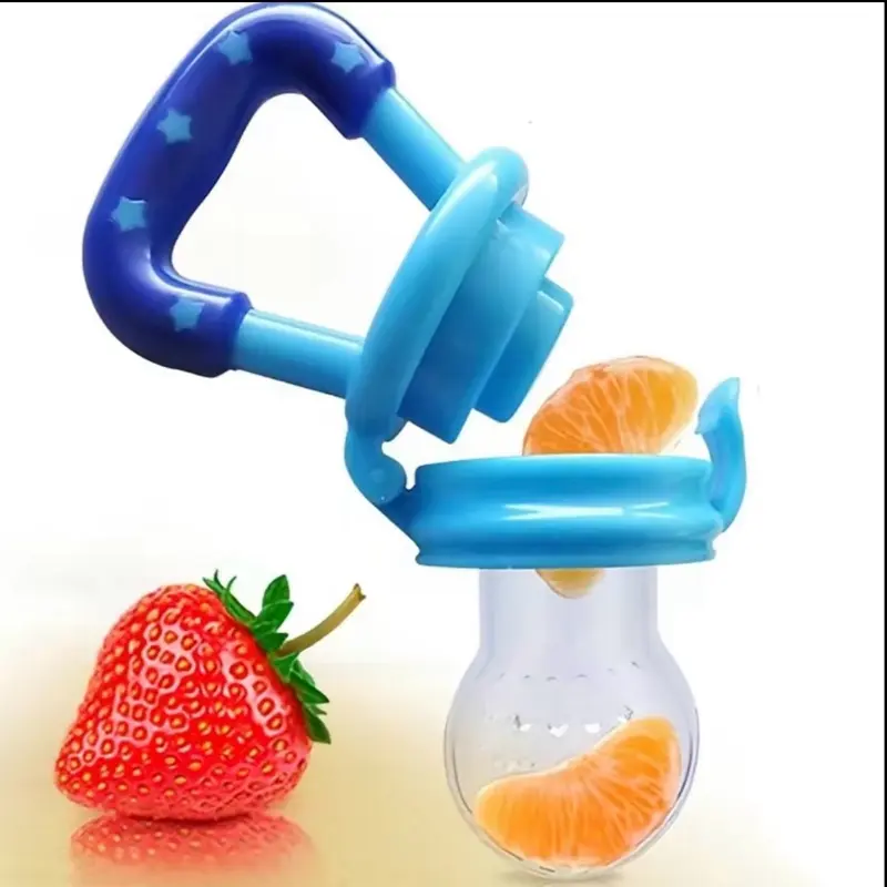 Mini Fruit Feeder Gadget - Portable & Reusable for Baby Feeding - Includes 2 Colors: Gray & Mint Green