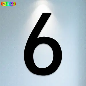 1pc Number 6 Metal Wall Art, Minimalist Number 6 Statue Mural, Ideal Gift for New Year, Christmas, Modern Decor Enthusiasts, Rust-Resistant Metal Wall Decor Wall Sculptures, Perfect for Living Room Wall & Garden Fence, Number Decor Enthusiasts
